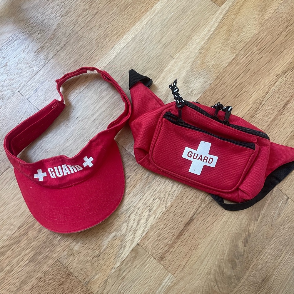 Life guard Fanny pack and sports Visor